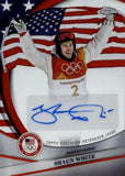 2026 Shaun White Topps Chrome U.S. Olympic and Paralympic Team Hopefuls USA FLAG REFRACTOR AUTO 54/76 AUTOGRAPH #BCA-SWH Team USA