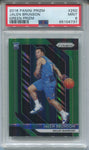 2018-19 Jalen Brunson Panini Prizm GREEN ROOKIE RC PSA 9 #250 Dallas Mavericks 4737