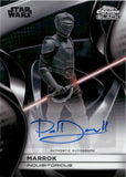2025 Paul Darnell as Marrok Autograph Topps Star Wars Smugglers Outpost #CB-PD CHROME BLACK AUTO