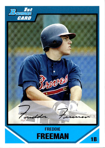 2007 Freddie Freeman Bowman Draft Picks & Prospects ROOKIE RC #BDPP12 Atlanta Braves