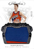 2017-18 Shawn Bradley Panini Flawless JUMBO PATCH 06/25 RELIC #P-SBY Philadelphia 76ers