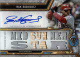 2020 Ivan Rodriguez Topps Triple Threads JERSEY BAT AUTO 15/18 AUTOGRAPH RELIC #TTAR-IR3 Texas Rangers HOF