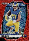 2024 Puka Nacua Panin Prizm RED SPECKLE #168 Los Angeles Rams