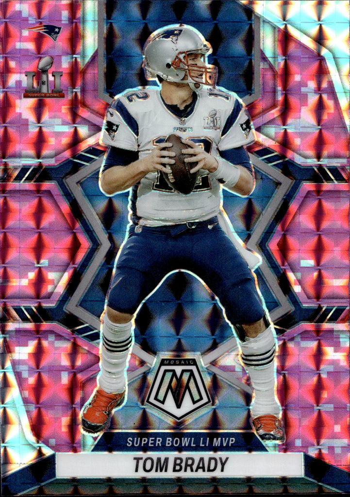 2022 Mosaic Tom Brady Mosaic Prizm Pink Super Bowl LI MVP #292 PATRIOTS QB!