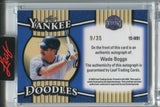 2025 Wade Boggs Leaf Bronx Legacy YANKEE DOODLES INSCRIPTION AUTO 09/35 AUTOGRAPH #YD-WB1 New York Yankees HOF
