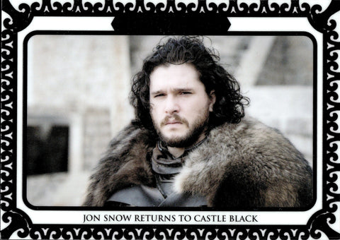 2021 Jon Snow Returns to Castle Black Rittenhouse Game of Thrones The Iron Anniversary Series 2 WHITE 25/50 #194