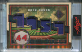 2025 Hank Aaron Leaf Seasons in the Sun A LEGENDARY SEASON QUAD JERSEY 13/20 RELIC #ALS-9 Atlanta Braves HOF