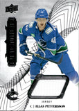 2022-23 Elias Pettersson Upper Deck Premier GAME-USED JERSEY #43 Vancouver Canucks