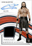 2023 Drew McIntyre Panini Immaculate WWE SHIRT AUTO 96/99 AUTOGRAPH RELIC #MA-DMT Monday Night Raw