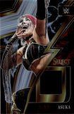 2023 Asuka Panini Select WWE SPARKS HOLO SILVER PRIZM SHIRT RELIC #SP-ASK Monday Night Raw