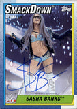 2021 Sasha Banks Topps Heritage WWE AUTO 147/199 AUTOGRAPH #A-S Friday Night Smackdown