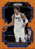 2021-22 Boban Marjanovic Panini Prizm ORANGE WAVE 16/60 #167 Dallas Mavericks