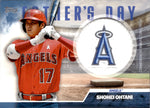 2023 Shohei Ohtani Topps Series 2 BLUE FATHER'S DAY COMMEMORATIVE TEAM PATCH #FD-SO Anaheim Angels