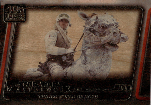 2020 The Ice World Hoth Topps Star Wars SSP WOOD 09/10 THE EMPIRE STRIKES BACK #ESB-1 Luke Skywalker