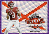 2022 Bryce Young Leaf Metal ROOKIE PURPLE WAVE STATE PRIDE RC #SP-BY1 Carolina Panthers