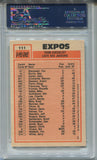 1983 Al Oliver Steve Rogers O-PEE-CHEE LEADERS PSA 10 #111 Montreal Expos 4713