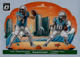 2024 Tua Tagovailoa Tyreek Hill Donruss Optic DUAL DOWNTOWN SP #7 Miami Dolphins
