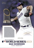 2024 Max Scherzer Topps Series 1 WORLD SERIES CHAMPIONS JERSEY 65/99 RELIC #WSR-SCH Texas Rangers