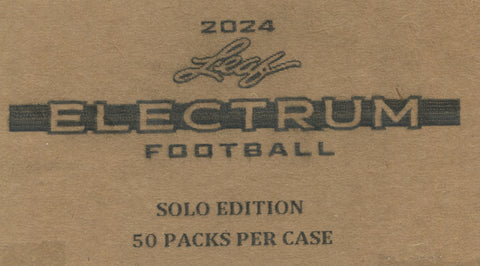 2024 Leaf Electrum Football Solo, 50 Pack Case