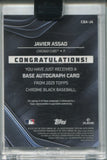 2023 Javier Assad Topps Chrome Black ROOKIE REFRACTOR AUTO 106/150 AUTOGRAPH #CBA-JA Chicago Cubs