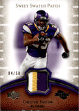 2007 Chester Taylor Upper Deck Sweet Spot PATCH 4/50 #SS-CT Minnesota Vikings