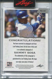 2022 Sammy Sosa Leaf Pro Set AUTO AUTOGRAPH #PSA-SS1 Chicago Cubs