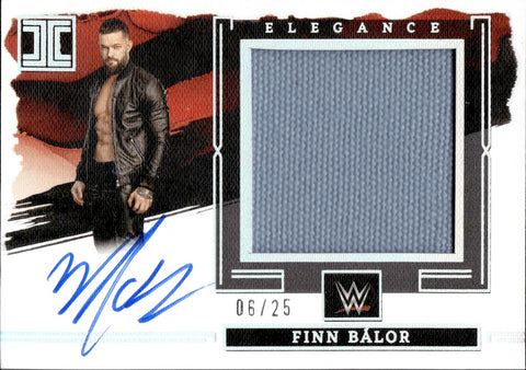 2023 Finn Balor Panini Impeccable WWE HOLO SILVER ELEGANCE JUMBO MAT AUTO 06/25 AUTOGRAPH RELIC #JM-FBL Monday Night Raw