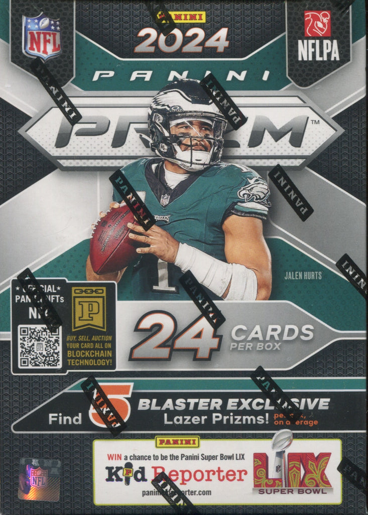 2024 Panini Prizm Football Blaster Box - 24 Cards, Chance For Rookie Cards & Exclusive Memorabilia