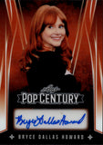 2025 Bryce Dallas Howard Leaf Pop Century ORANGE AUTO 3/4 AUTOGRAPH #BW-BDH Jurassic World