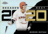 2020 Shohei Ohtani Topps Chrome DECADE'S NEXT #DNC-18 Los Angeles Angels