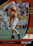 2020 Peyton Manning Panini Prizm Draft Picks ORANGE PRIZM #82 Indianpolis Colts HOF