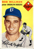 1954 Bob Milliken Topps #177 Brooklyn Dodgers BV $25