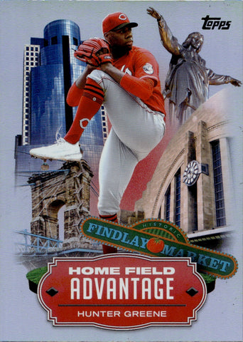 2023 Hunter Greene Topps Update HOME FIELD ADVANTAGE #HA-21 Cincinnati Reds