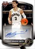 2025-26 Braden Smith Bowman PROSPECT AUTO AUTOGRAPH #PA-BR Indiana Pacers