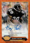 2024 Barry Foster Topps Composite Chrome ORANGE WAVE AUTOGRAPH 16/25 AUTO #TCA-BFO Pittsburgh Steelers