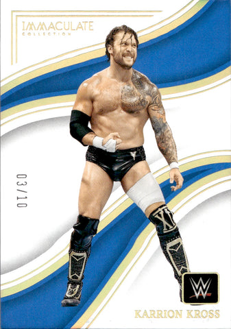 2023 Karrion Kross Panini Immaculate WWE GOLD SP 03/10 #22 Friday Night Smackdown