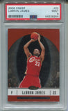 2006-07 LeBron James Topps Finest PSA 9 #22 Cleveland Cavaliers 8254