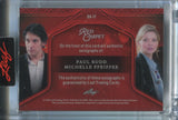 2025 Paul Rudd Michelle Pfeiffer Leaf Red Carpet RED FOIL DUAL AUTO 1/1 ONE OF ONE AUTOGRAPH #DA-17 Ant Man