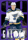 2025-26 Robert Thomas SkyBox Metal Universe CHAMPIONSHIP GALAXY PURPLE 66/349 #CG-11 St. Louis Blues