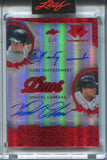 2026 Carl Yastrzemski Migueal Cabrera Leaf Magnificance RED FOIL DUAL AUTO 1/1 ONE OF ONE AUTOGRAPH #MD-3 Red Sox Tigers