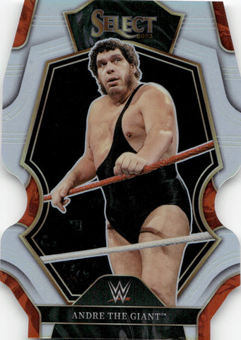 2023 Andre The Giant Panini Select WWE HOLO SILVER PREMIER LEVEL DIE CUT #138 WWE Legend
