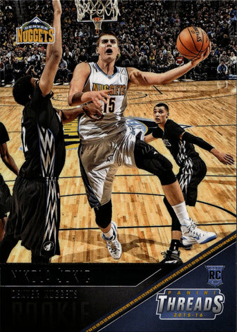 2015-16 Nikola Jokic Panini Threads ROOKIE RC #179 Denver Nuggets