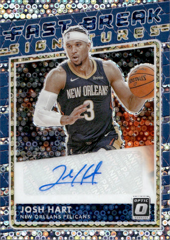 2020-21 Josh Hart Donruss Optic FAST BRK SIGNATURES DISCO AUTO AUTOGRAPH #FB-JHR New Orleans Pelicans