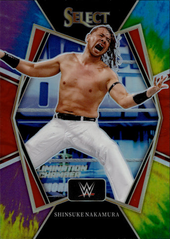 2022 Shinsuke Nakamura Panini Select WWE PREMIER LEVEL TIE DYE 03/25 #132 Friday Night Smackdown