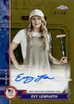 2024 Evy Leibfarth Topps Chrome US Olympic & Paralympic Team Hopefuls GOLD REFRACTOR AUTO 01/50 AUTOGRAPH #AU-EL Canoeing