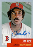 2022 Jim Rice Topps Chrome Platinum Anniversary REFRACTOR AUTOGRAPH AUTO 13/199 #CPA-JRI Boston Red Sox