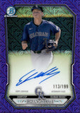 2026 Ethan Holliday Bowman Chrome PURPLE MOJO AUTO 113/199 AUTOGRAPH #CPA-EHO Colorado Rockies