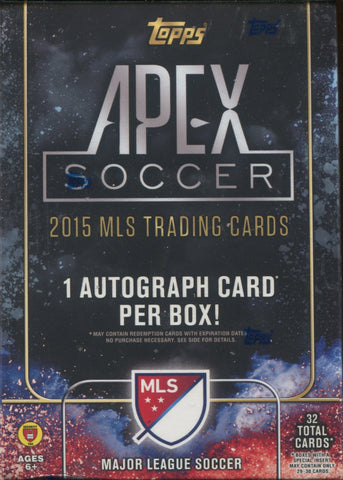 2015 Topps MLS Apex Soccer, Blaster Box