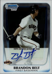 2011 Brandon Belt Bowman Chrome 1ST BOWMAN AUTO AUTOGRAPH #BCP93 San Francisco Giants