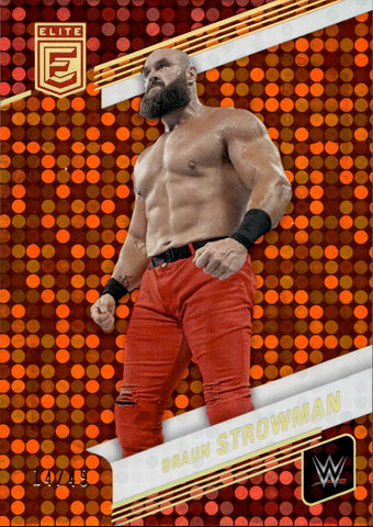 2023 Braun Strowman Donruss Elite WWE ORANGE 14/49 #24 Monday Night Raw